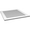 Ekena Millwork Vertical Surface Mount PVC Gable Vent: Non-Functional, w/3-1/2"W x 1"H, Standard Frame, 32"W x 34"H GVPVE32X3401SN - alternate 5